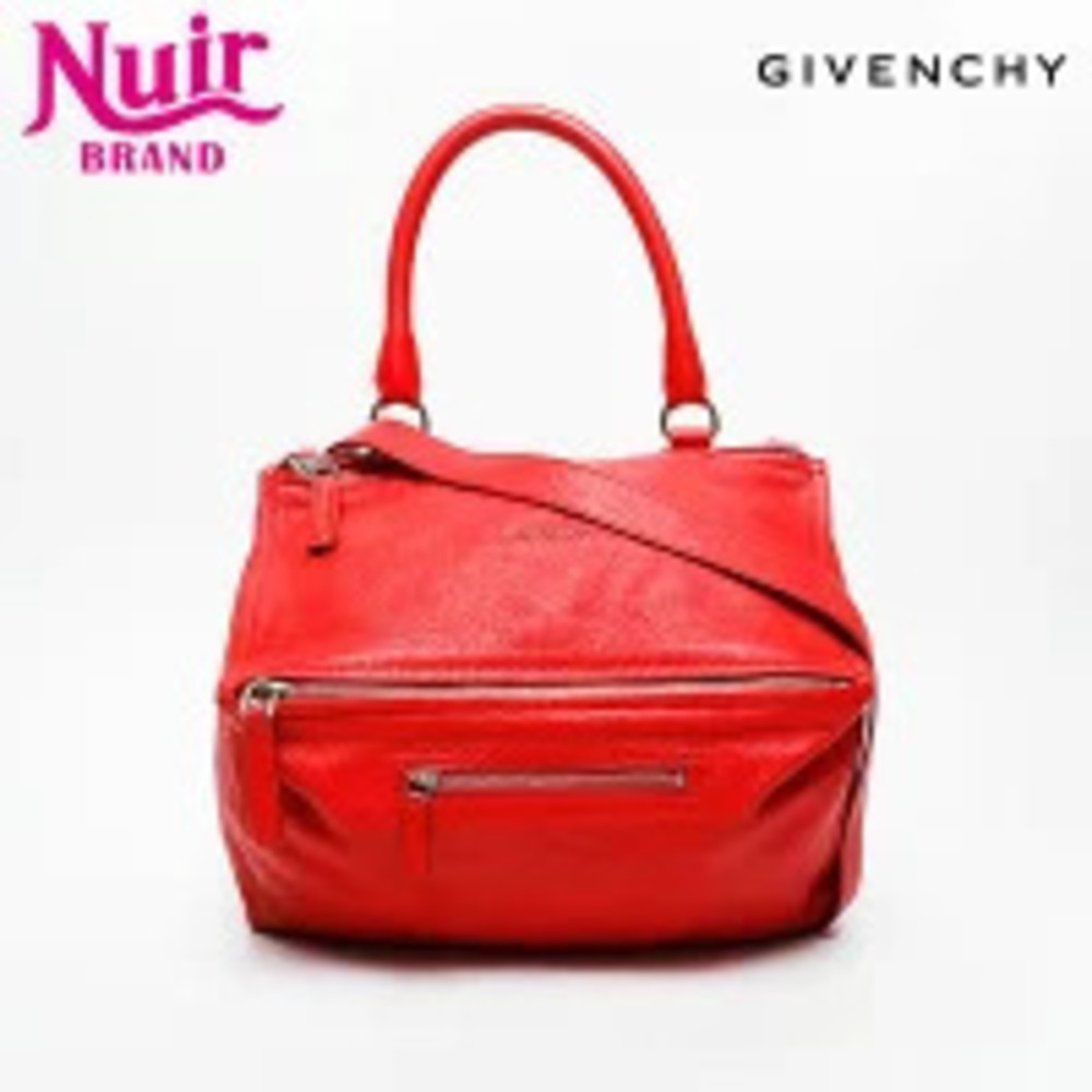 Givenchy Pandora Leather Shoulder Bag Red